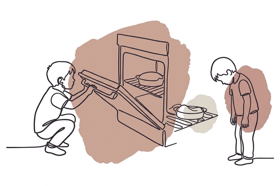 Illustration for Peeking