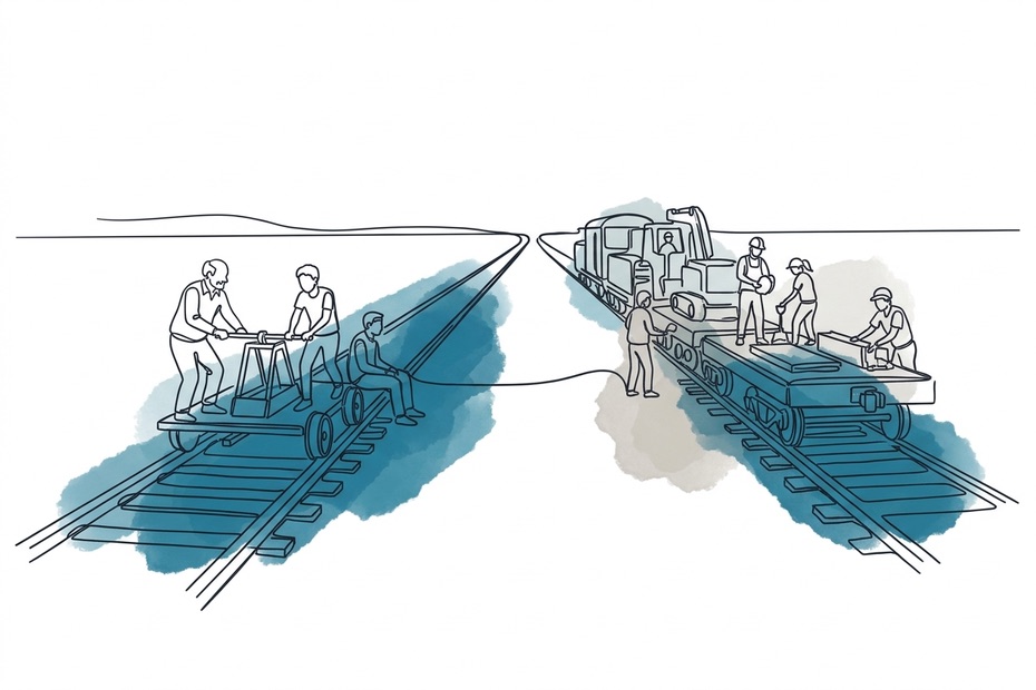 Illustration for Dual-Track Work