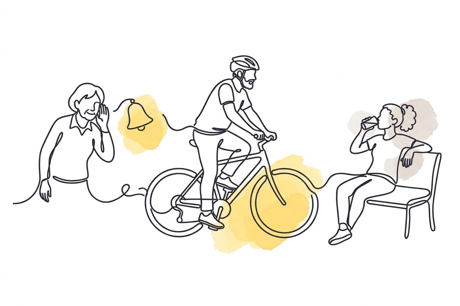 Illustration for Cue, Routine, Reward