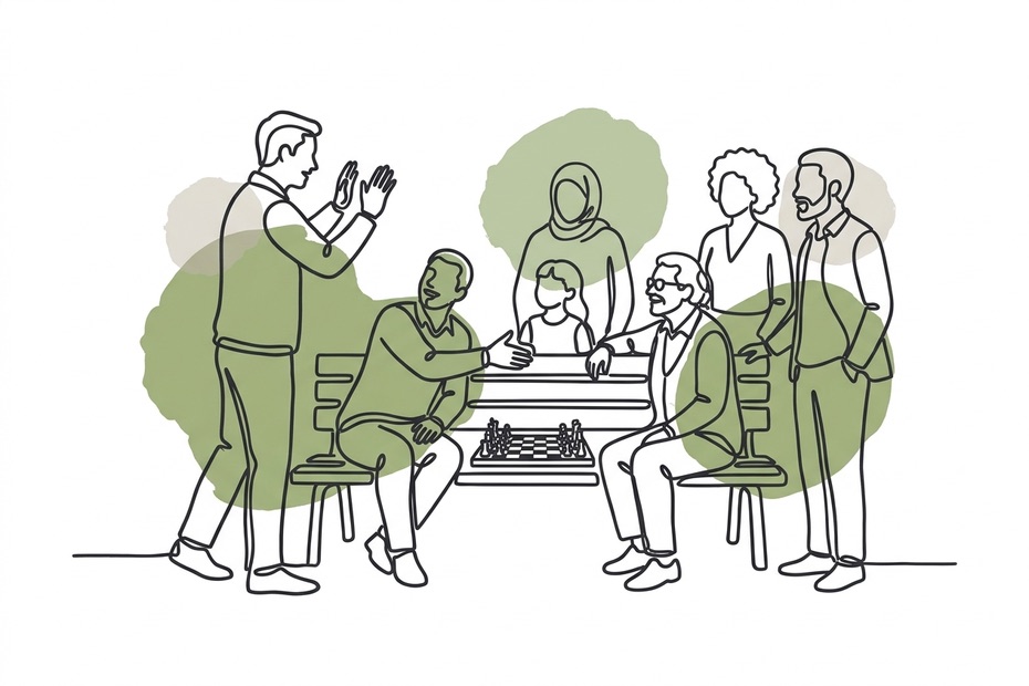 Illustration for Same Faces, Same Place